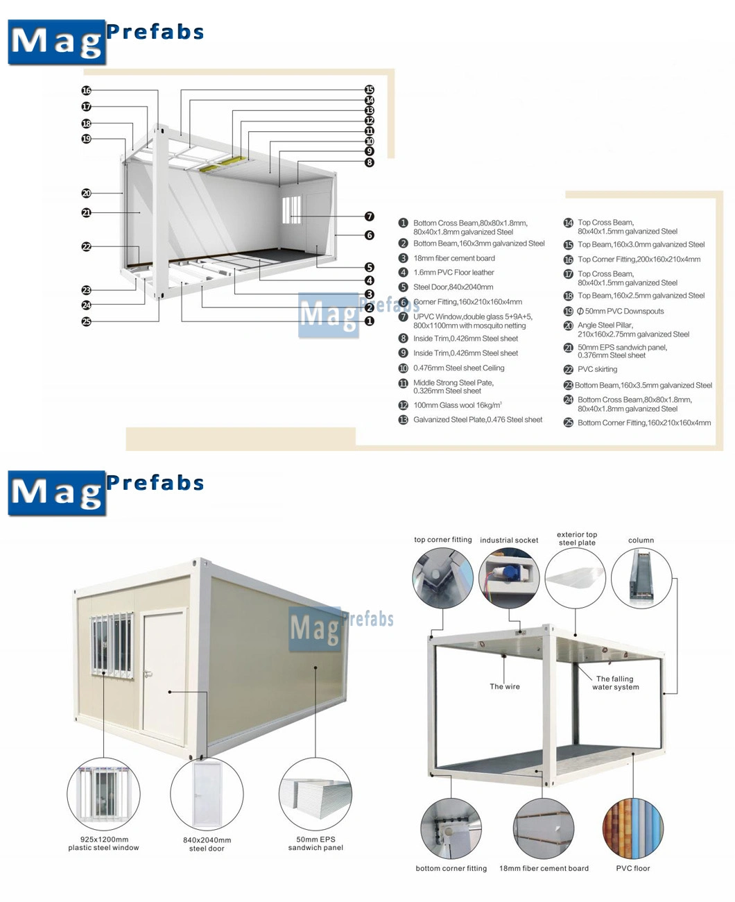 Temporary Office Prefabricated House Pre Fab Houses House Knock Container House