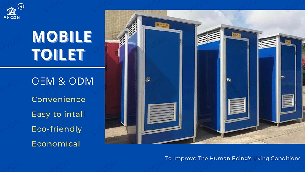 Wholesale Cheap Price Portable Chemical Toilet Mobile Movable Portable Toilet Cabin Movable Toilets for Sale